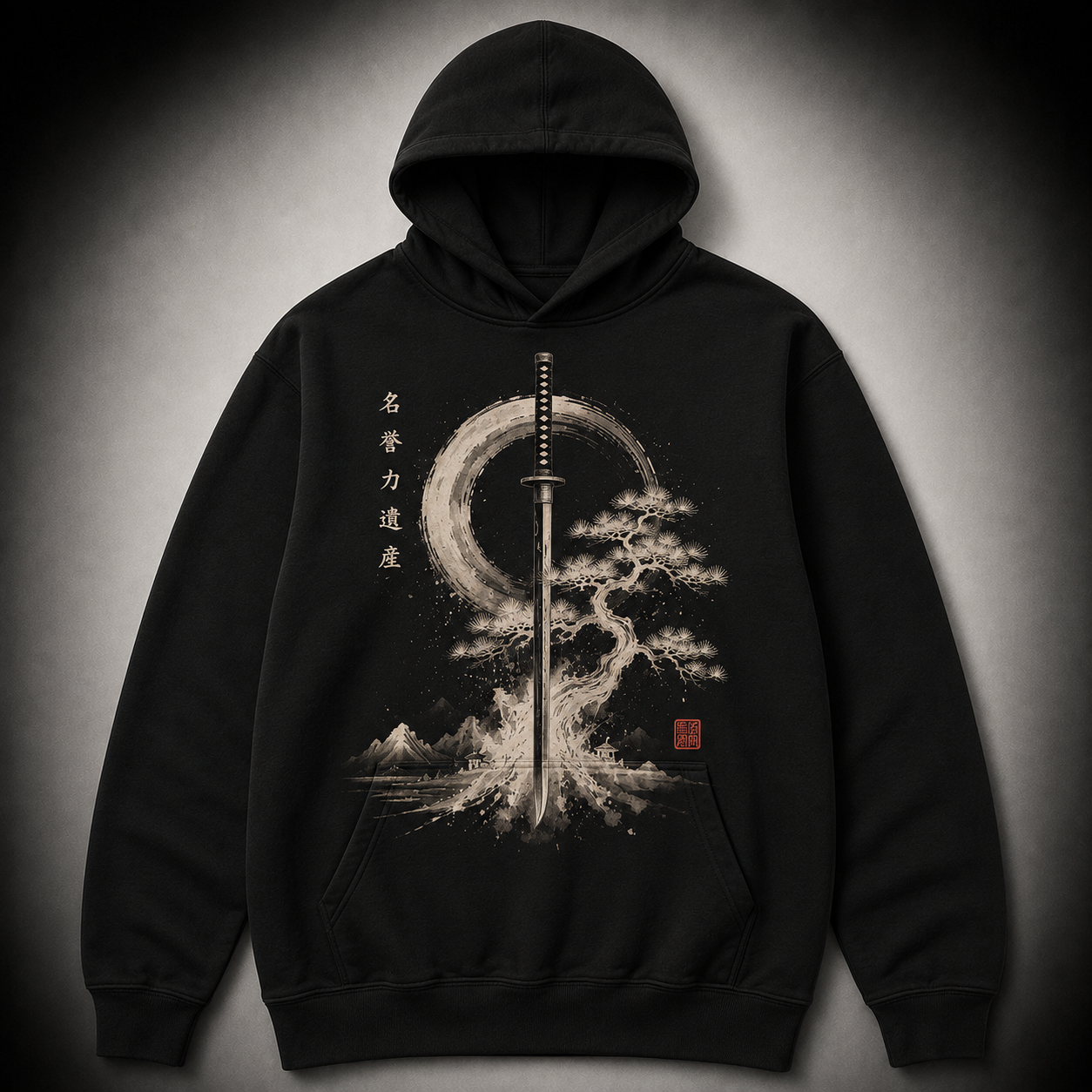 KATANA TREE BLACK | Premium Graphic Tee