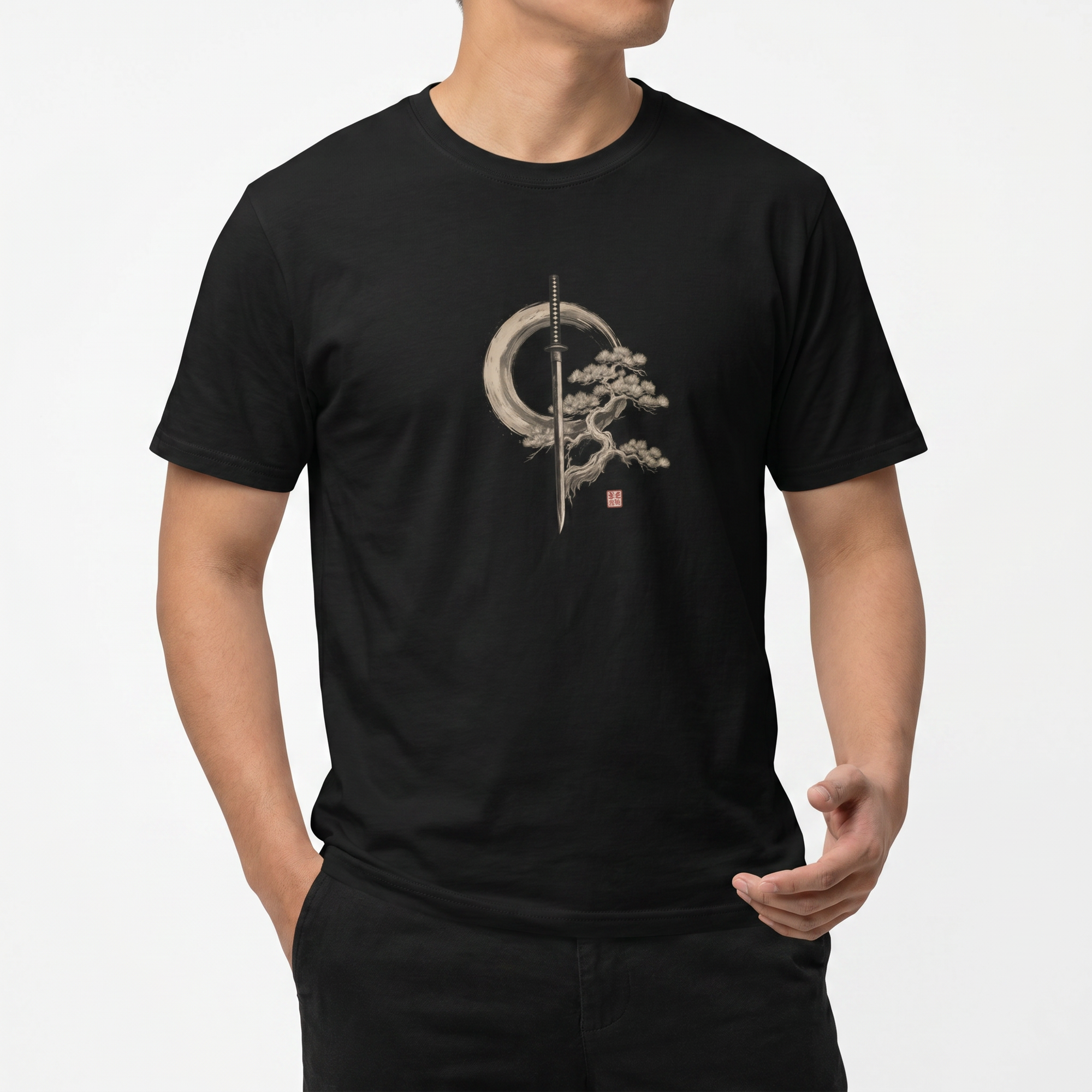 Small Katana Inkwash Tee