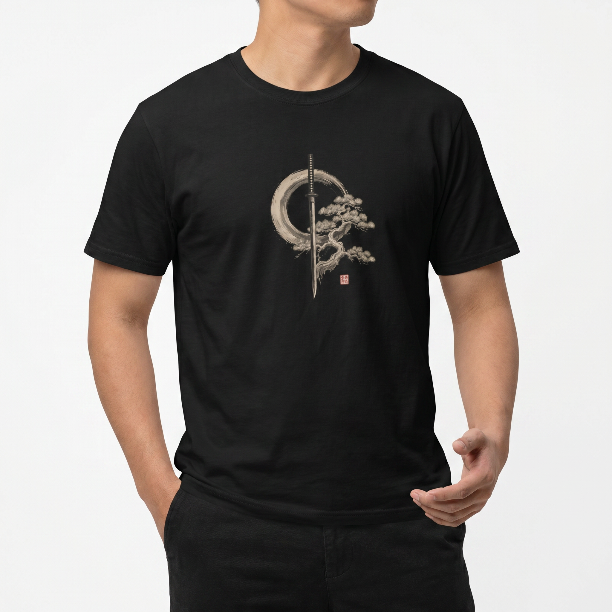 Small Katana Inkwash Tee
